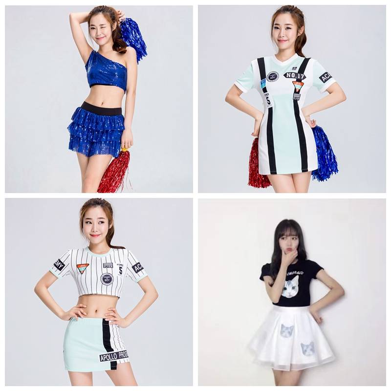 The Korean Girl League also plays the student cheerleading and choreographing ensembles