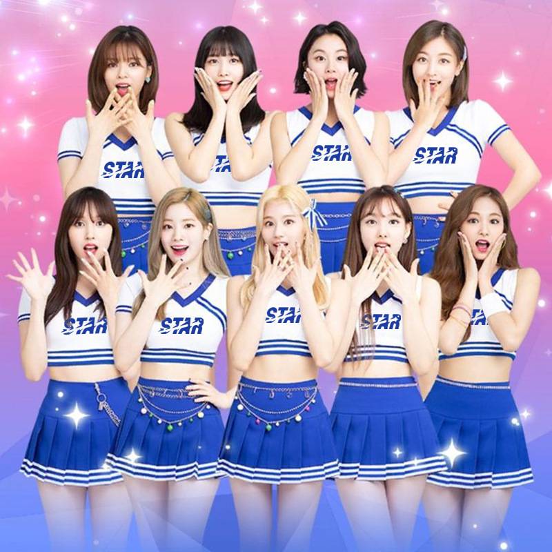 The new women's group same jazz dance performance service Chinese university student sports meeting Lala team cheerleading singing service