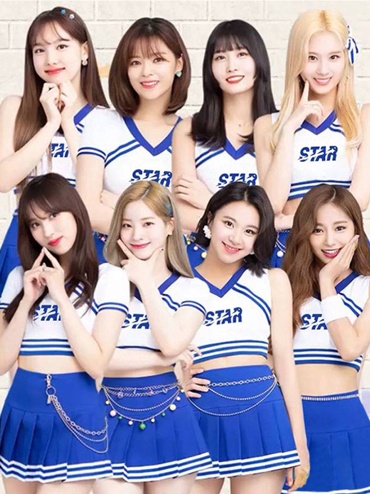 Student La team game dance performance clothing female adult football baby Baby La team performance women's team playing singing service