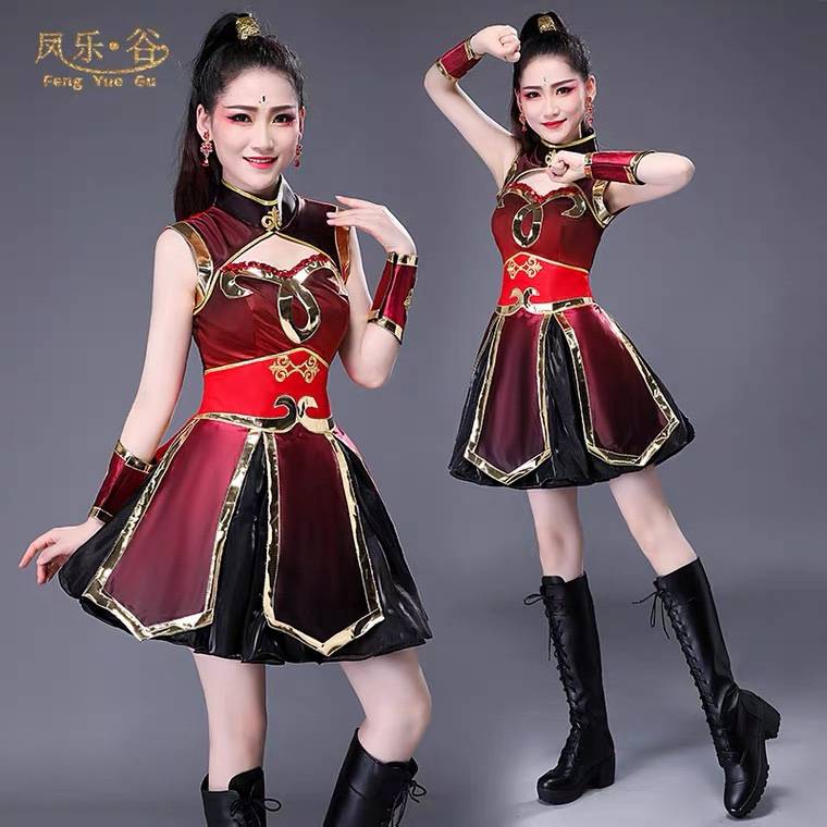 Lara team clothing female adult football baby sports meeting la la la la performance sexy retirites round neck Chinese style
