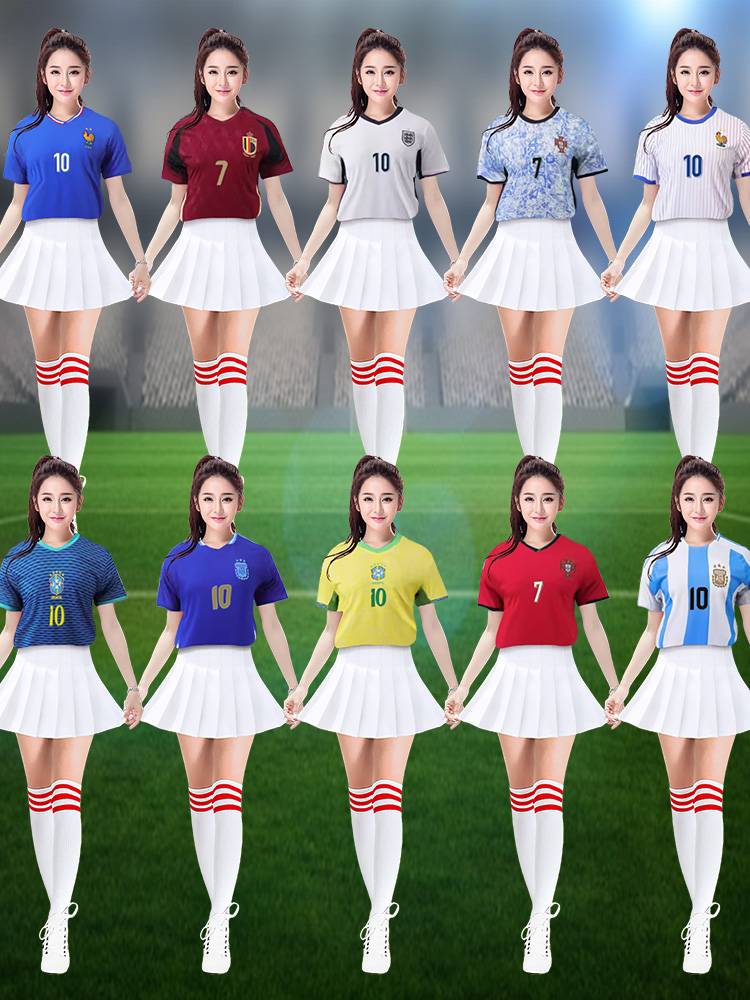 Team adult girl cheerleading dance performance jersey European football baby cup