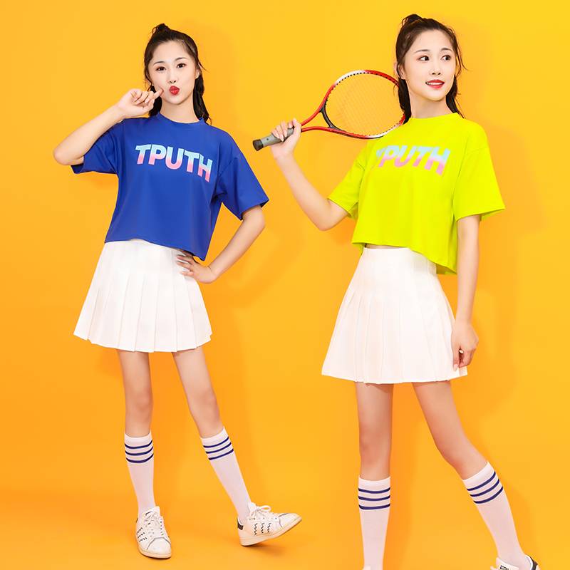 Summer jazz dance Korean version of the song service women's group performance service cheerleader apparel adult annual meeting dance cheerleades