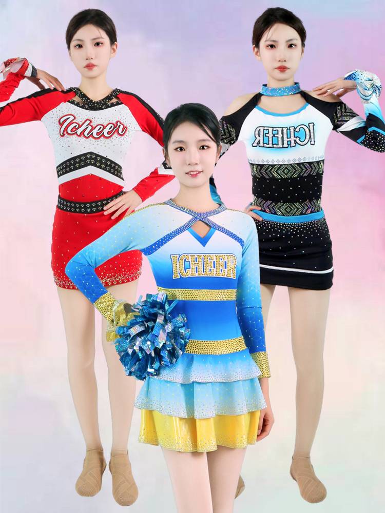 Customized Liuyi Children La La Raid performance clothing flower ball cheerleader cheerleading competition clothing cheerleading team clothing