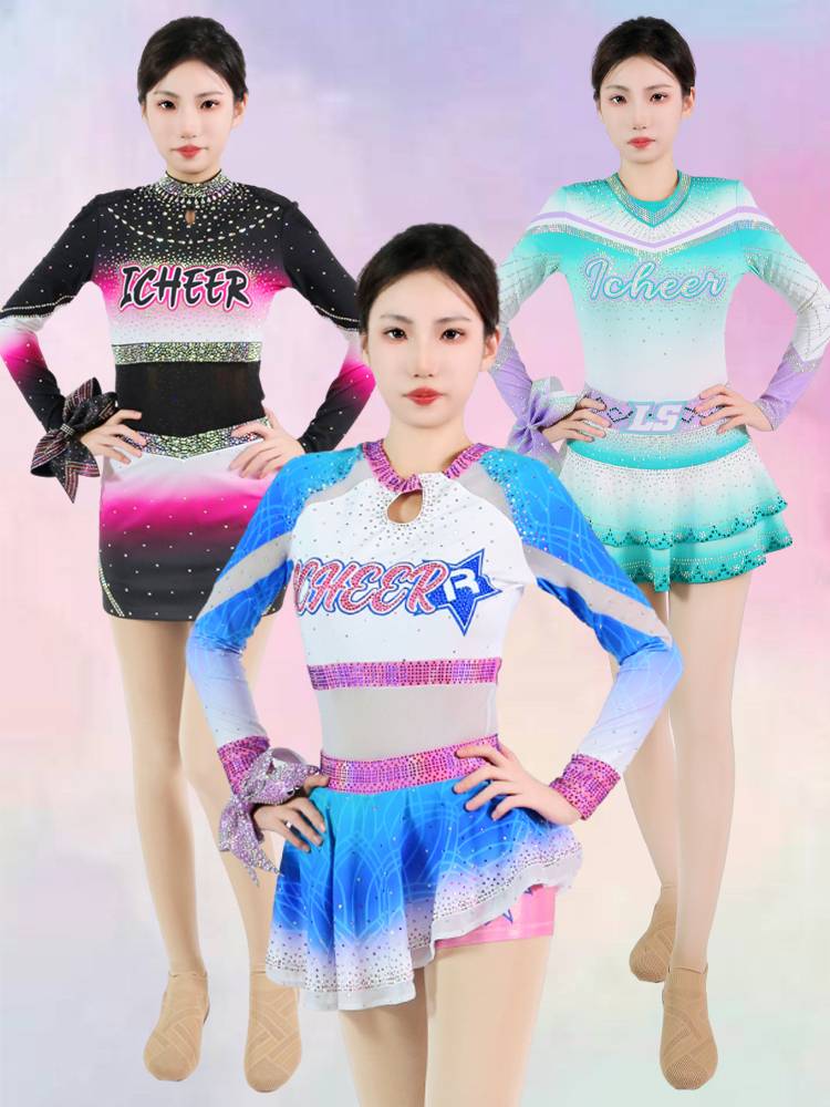 Customized Liuyi Children La La Raid performance clothing flower ball cheerleader cheerleading competition clothing cheerleading team clothing