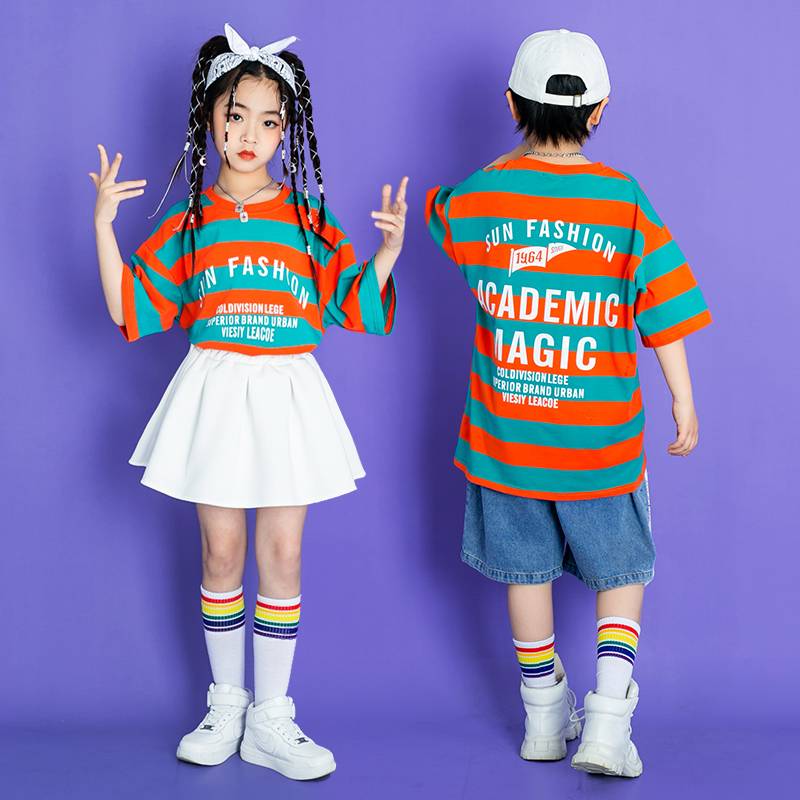 Factory selling children's Children's June 1st K La La Rulai Primary School Games Opening Course Clothing Cheerle Team Performance