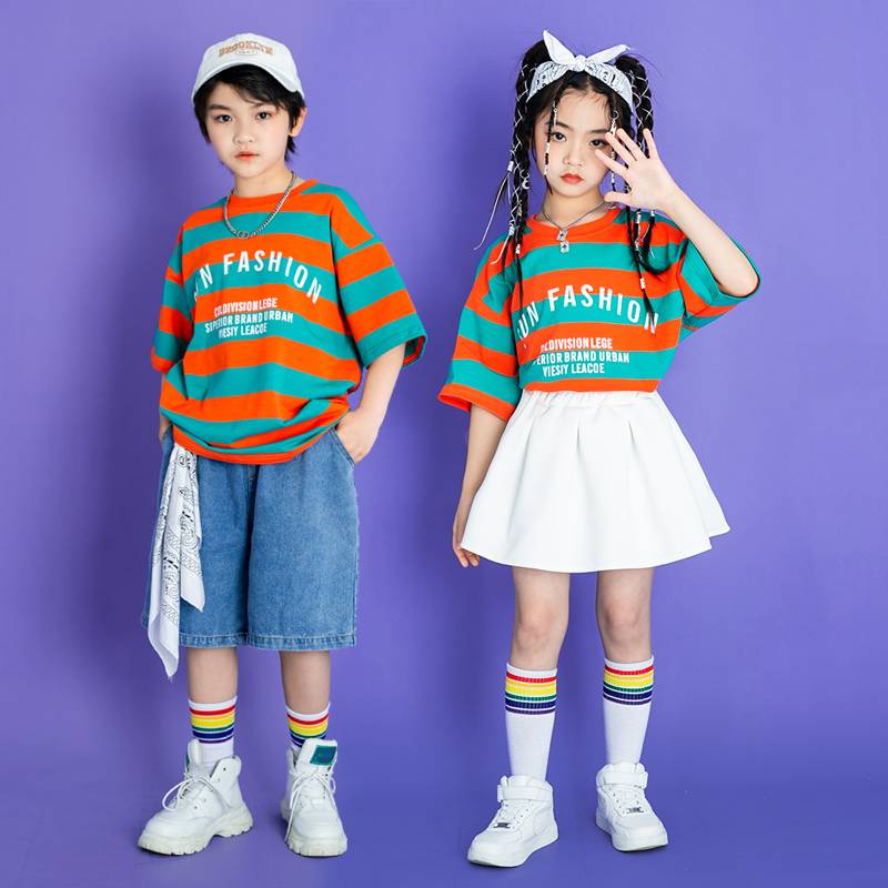 Factory selling children's Children's June 1st K La La Rulai Primary School Games Opening Course Clothing Cheerle Team Performance