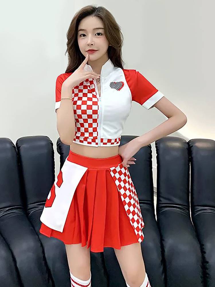 European Football Baby Lara team shows the national team cheerleading dance performance service women's team summer set