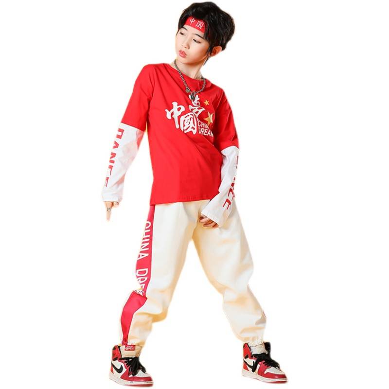 Children cheerleading service service service long -sleeved jazz dance kindergarten sports party