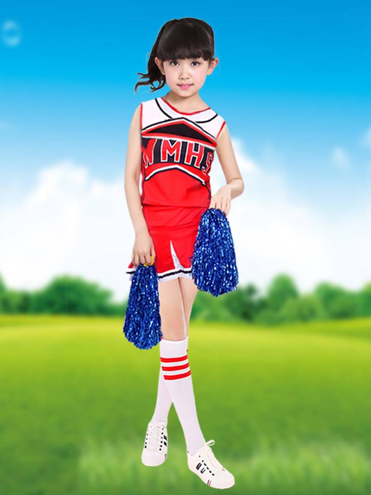 Kindergarten cheerleading children's performance service new football baby performance service cheerleading team male and female jazz dance set
