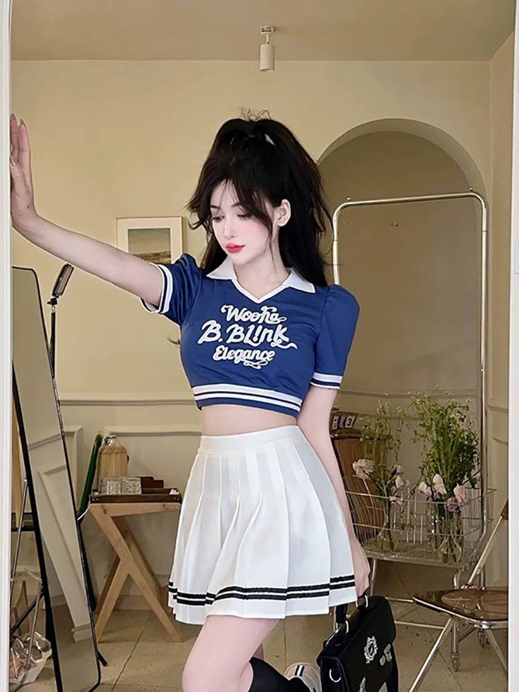 The opening ceremony of the college student sports meeting performance service women's group football set new style cheerleader cheerleading clothing