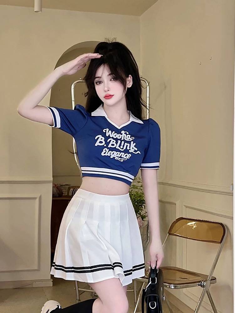The opening ceremony of the college student sports meeting performance service women's group football set new style cheerleader cheerleading clothing