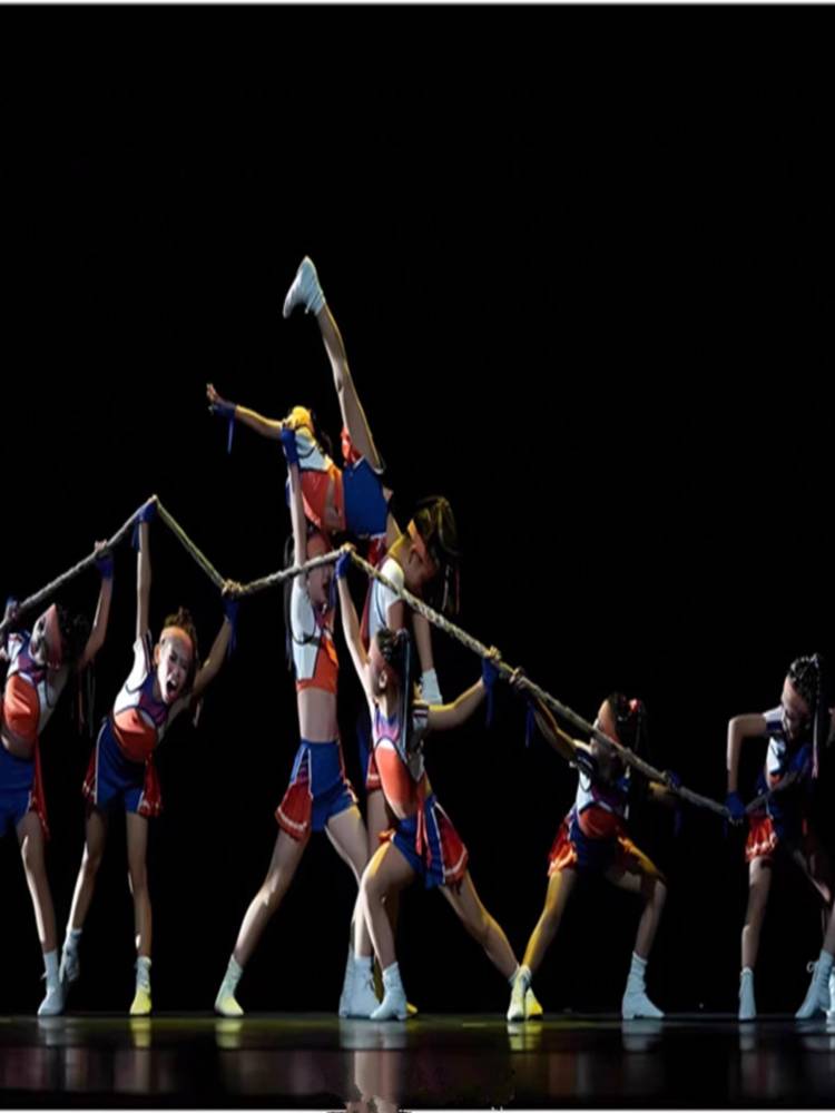 Tongxin co -danced dance clothes Xiaohe style children cheerleading team performance service tug of war games