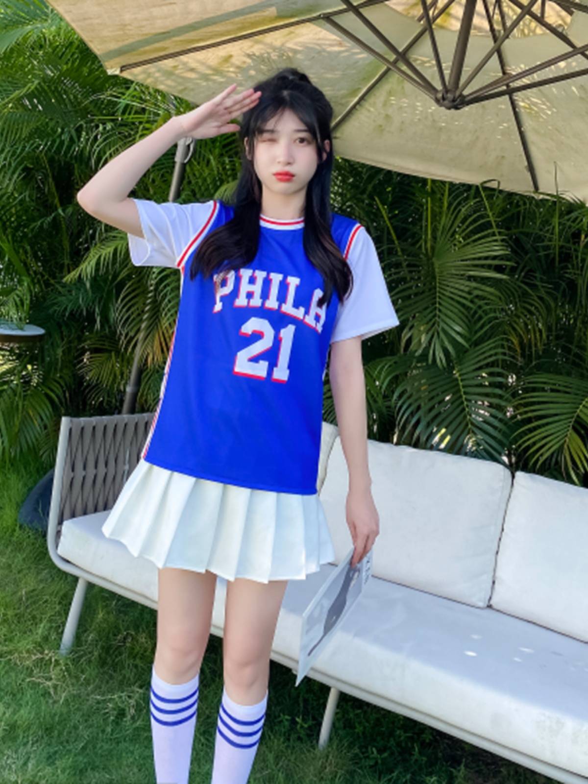 La La team clothing women's suite adult annual meeting dancing la la la gallery summer jazz dance service Korean female group performance service