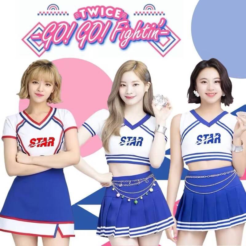 Spot women's group Lara team professional cheerleading performance service health aesthetic operation N dance student movement performance