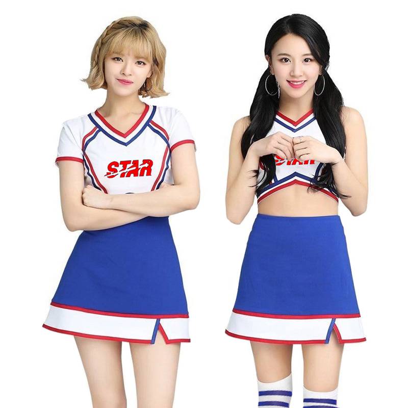 Spot women's group Lara team professional cheerleading performance service health aesthetic operation N dance student movement performance