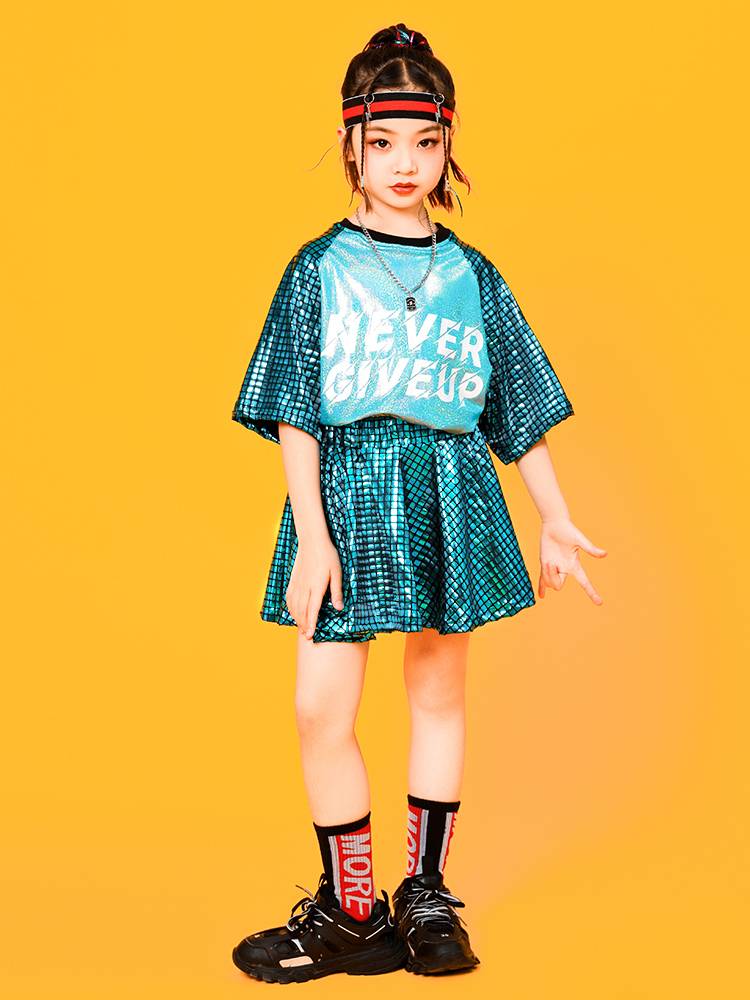 Children's Jazz Dance Sequenant Performance Costumes Male Girls and Girls La La La La Team Street Dance Kindergarten Class Server Performance Services