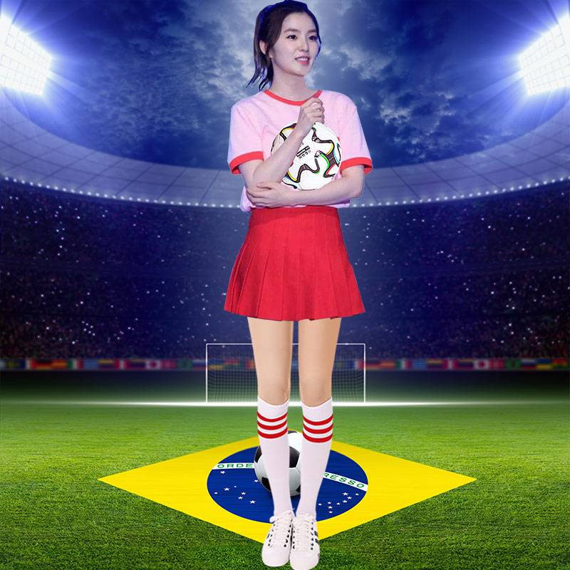 La La team la la la fuck football baby pleated skirt sexy suit skirt car model clothing cheerleading team performance clothes