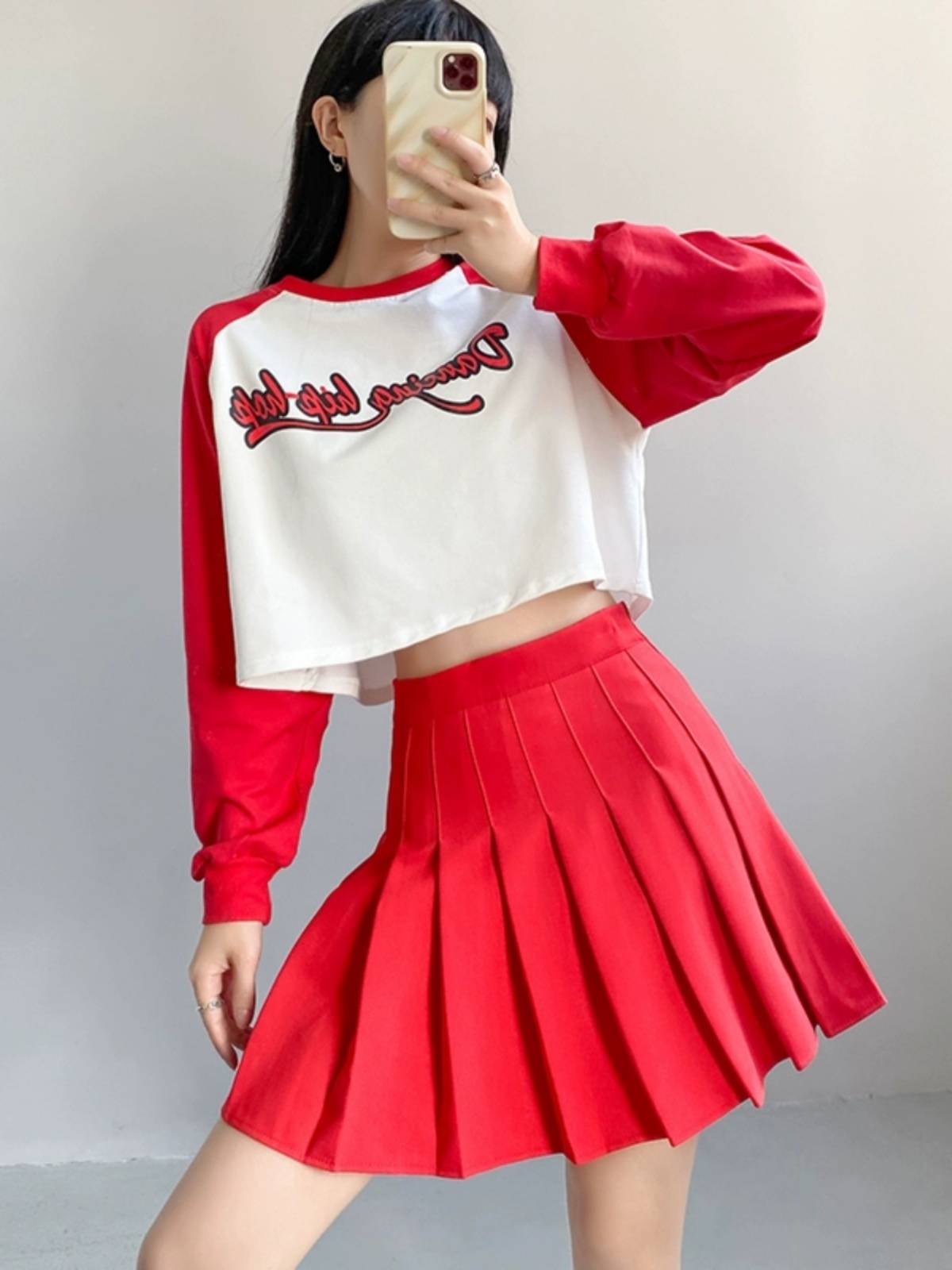 La La team clothing women's group adult football baby Lala cheerleading song performance dance bodybuilding suit