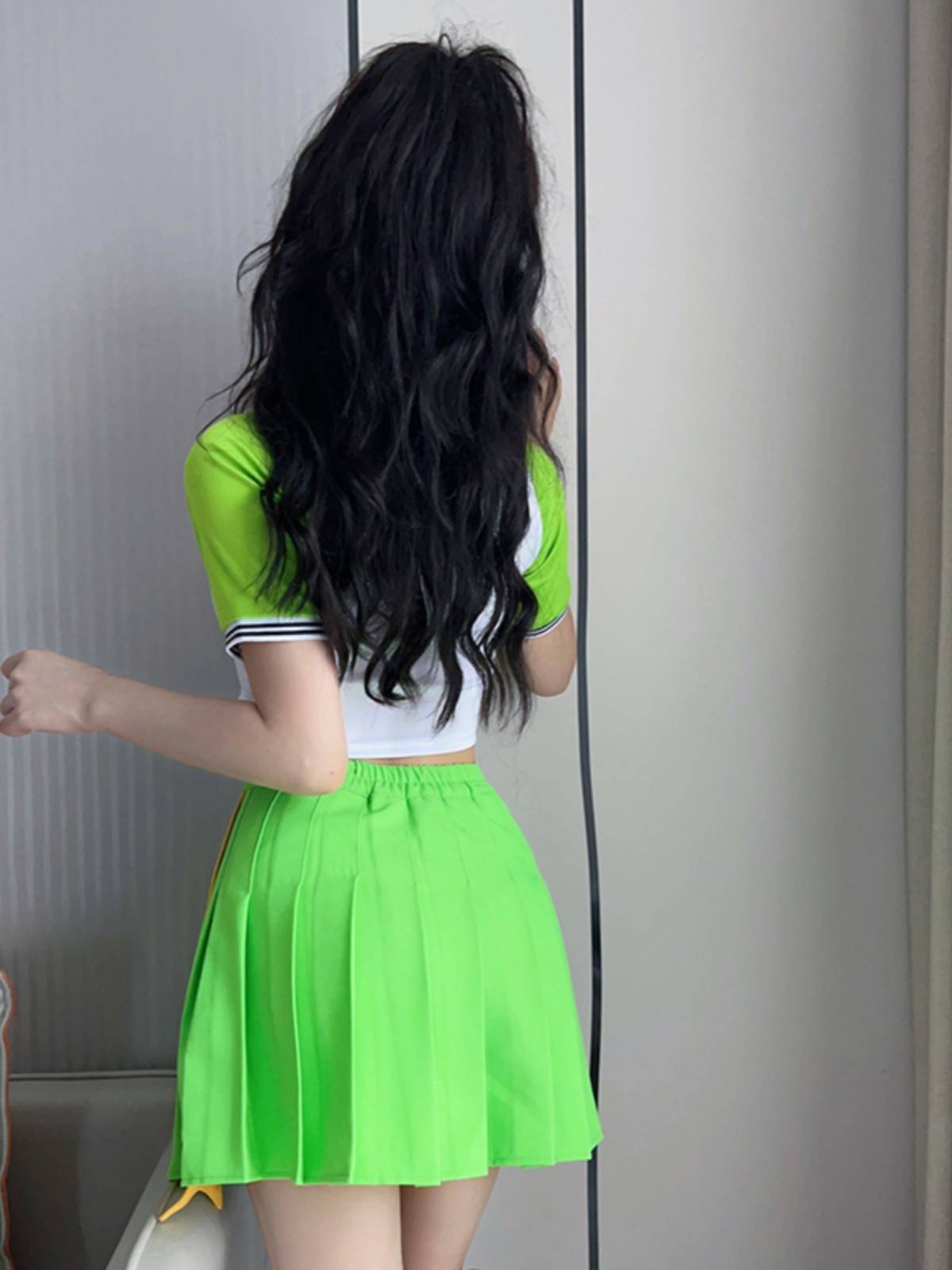 College Student Football Baby Performance Server La La Raom Fuck Fuck Korean Women's Team Jazz Dance Setsuit
