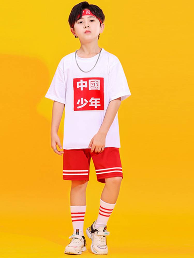 Primary school sports meeting clothing cheerleader cheerleading service group hip -hop street dance jazz dance men's and women's clothing