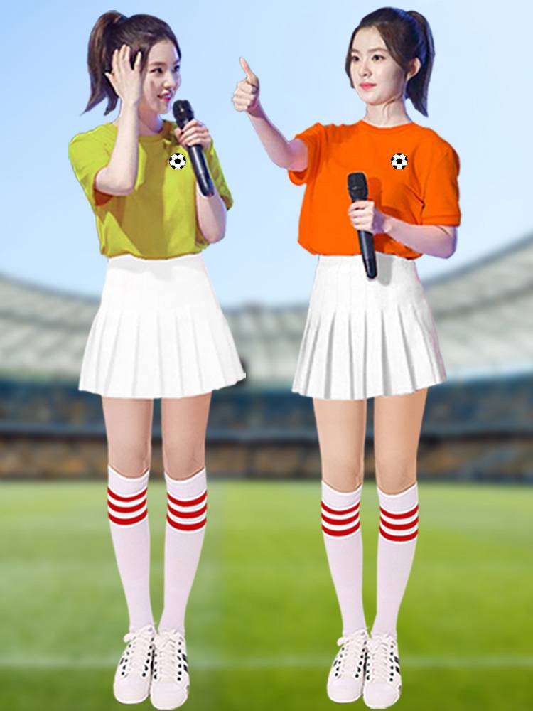 Lala team clothing sexy Korean dancers group student men's and women's football baby campus sports meeting la la la la performance service