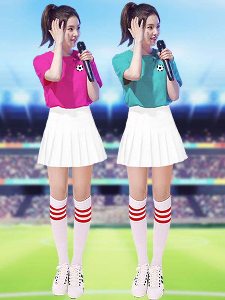 Lala team clothing sexy Korean dancers group student men's and women's football baby campus sports meeting la la la la performance service