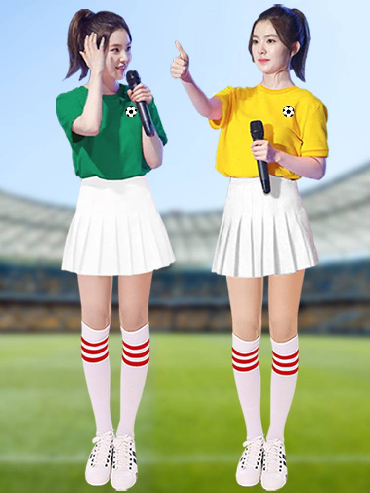 Lala team clothing sexy Korean dancers group student men's and women's football baby campus sports meeting la la la la performance service