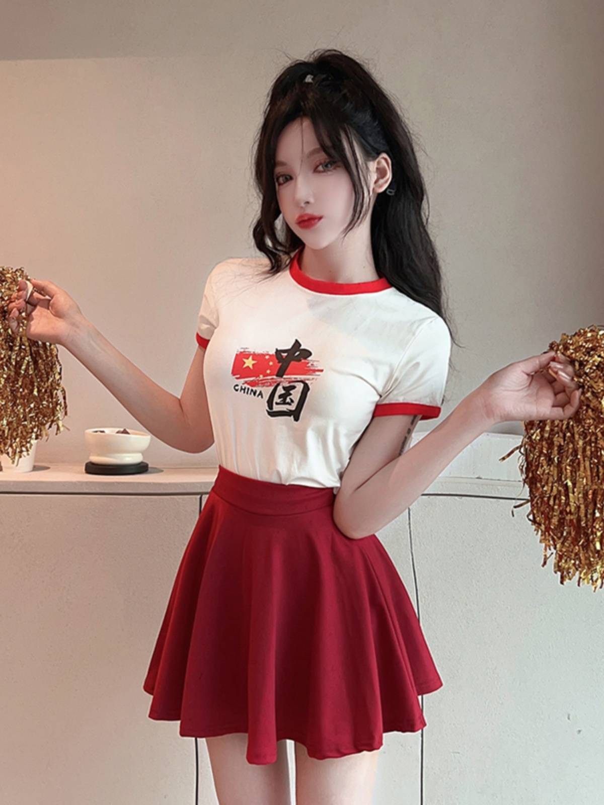 La La team clothing Girls' Generation Sexy Student Football Baby Campus Games La La Ran Group Performance Service