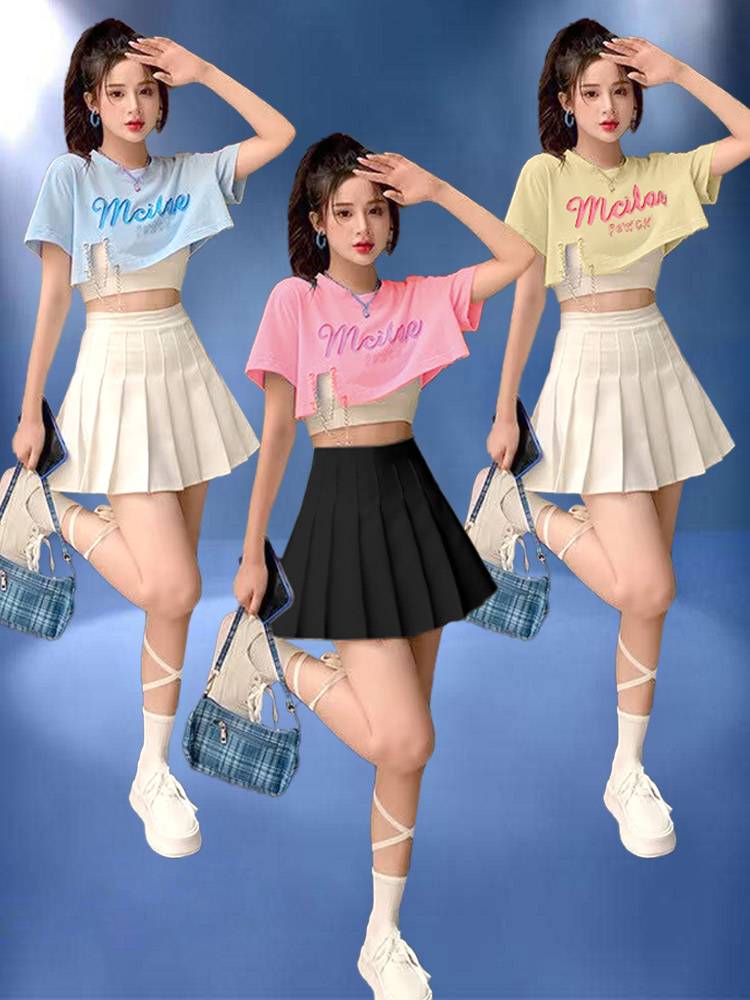 Female group style cheerleader performance service Korean dance jazz dance set college student sports meeting group Lara team performance service