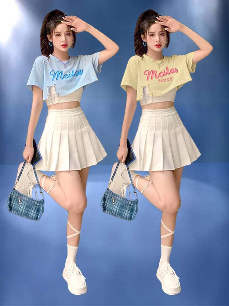 Female group style cheerleader performance service Korean dance jazz dance set college student sports meeting group Lara team performance service