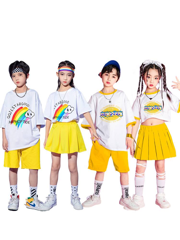 Children La La Team Performance Clothing Hip Hop Hip -Hop Jazz Dance Set Set Gymnasium Set Set Set