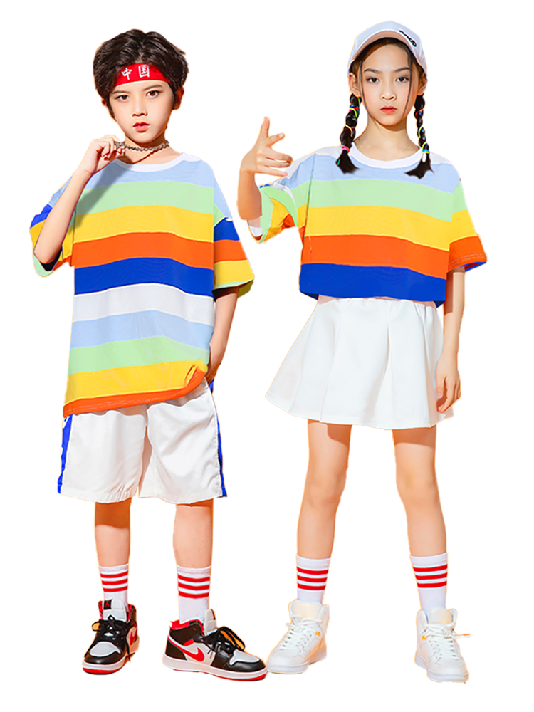 Children cheerleading performance service men's sports meeting female dance service student la la las team competition jazz dance watch show