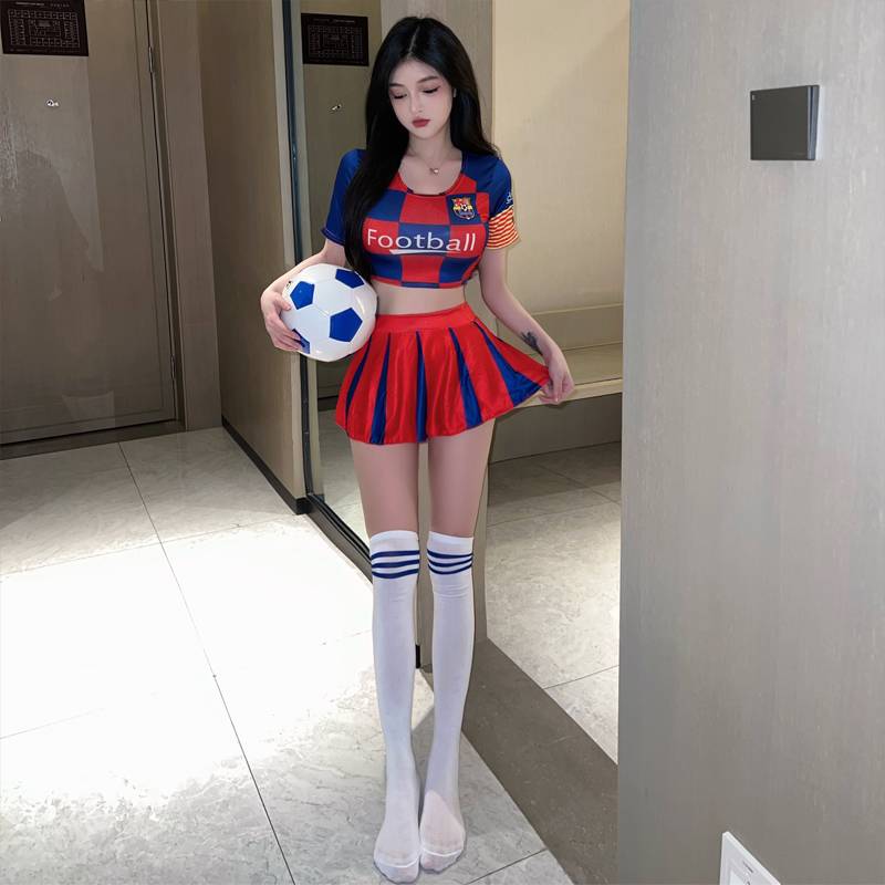 ♪ Soccer baby uniform, sexy cheerleader girls ♪
