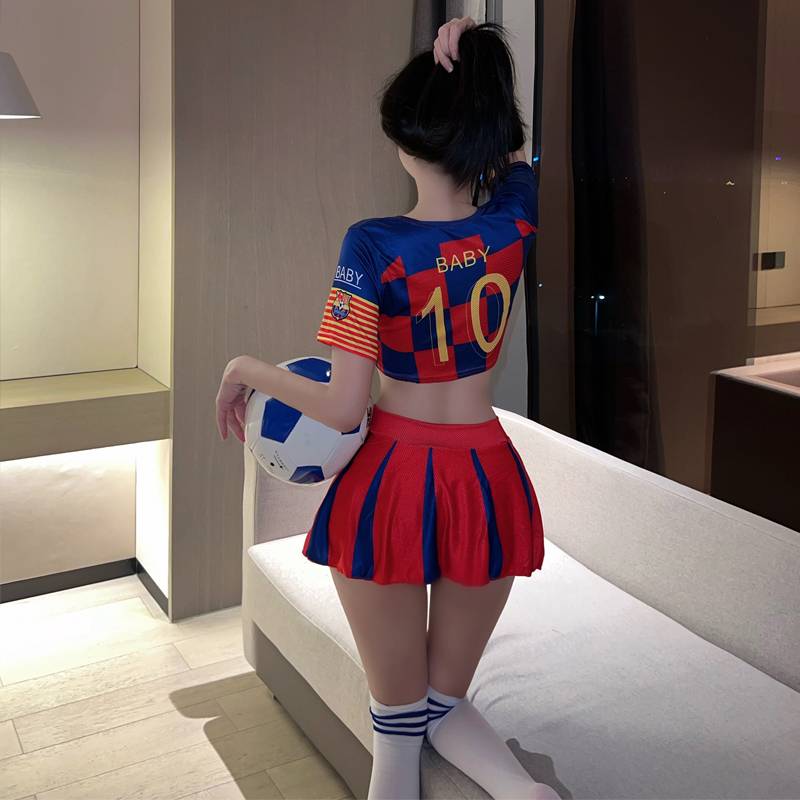 ♪ Soccer baby uniform, sexy cheerleader girls ♪