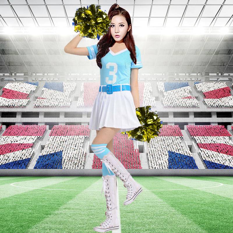 La La team clothing female adult new football basketball baby clothing set Digital cheerleading Korean modern dance