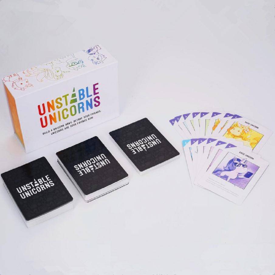 English version of Angry Unicorn Party, board game chess and card, toy card card