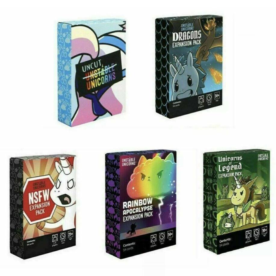 English version of Angry Unicorn Party, board game chess and card, toy card card