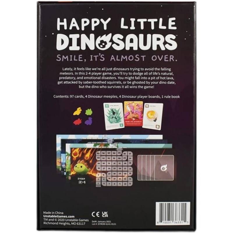 Happy Little DINOSAURS English Happy Little Dinosaurs Strategy Leisure Board Board Card