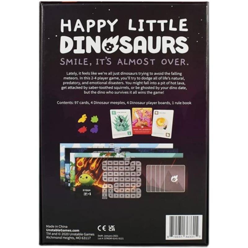 Happy Little DINOSAURS English Happy Little Dinosaurs Strategy Leisure Board Board Card