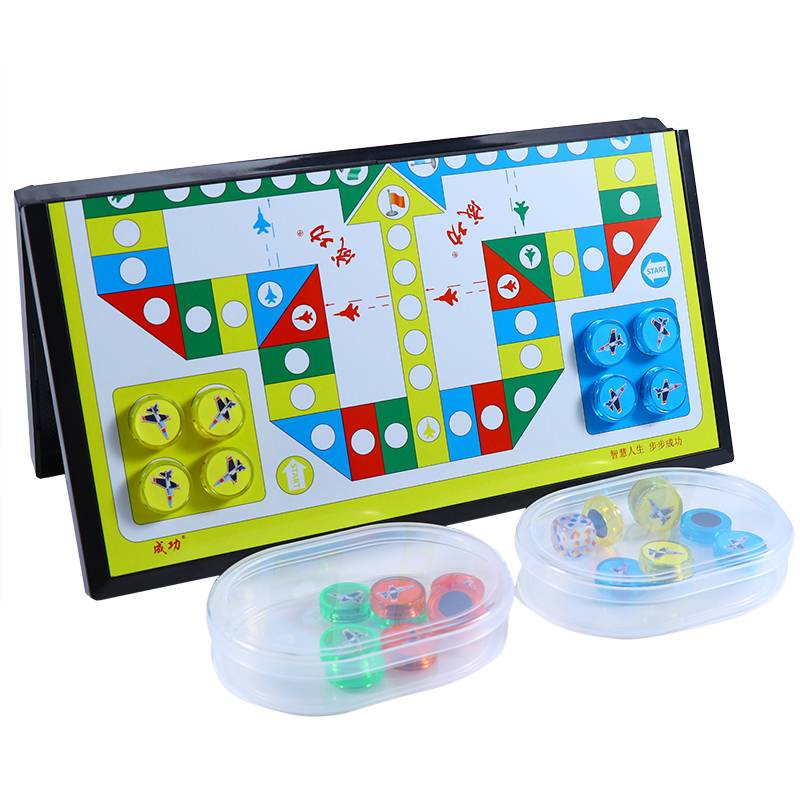 Successful large flying chess magnetic folding chessboard chess pieces children's primary school student puzzle toy desktop game