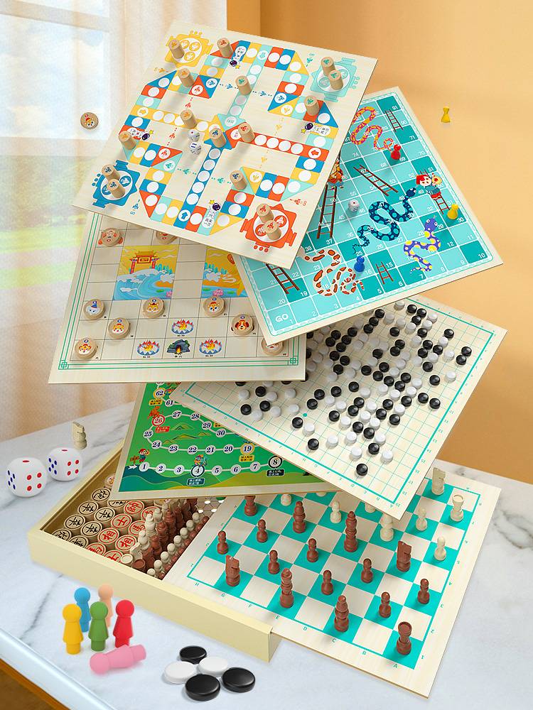 Flying Chess children's five-story chess kids' multi-purpose chessboards and big-minded toys