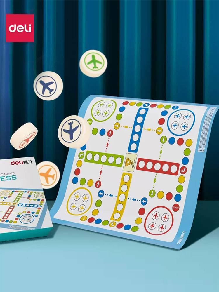 Delivery flying chess children's puzzle and chess adult multiplayer interactive game chess, five sons and Go, Go, Go Go, Poor Safety