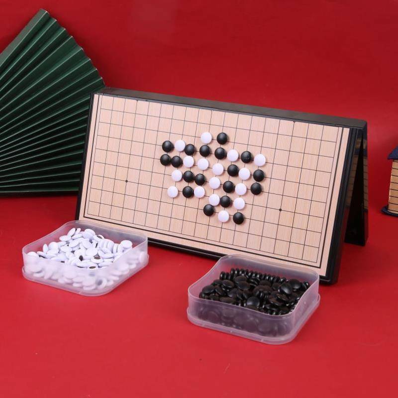 Explosive desktop folding big checked double -player combination game special scholar chess and card function playing Wuzi chess
