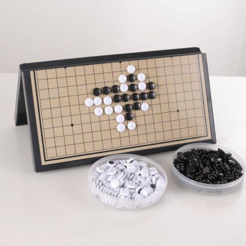 Chess Chinese double black and white scholars chess and cards, five -semes, chess, chessboard toys