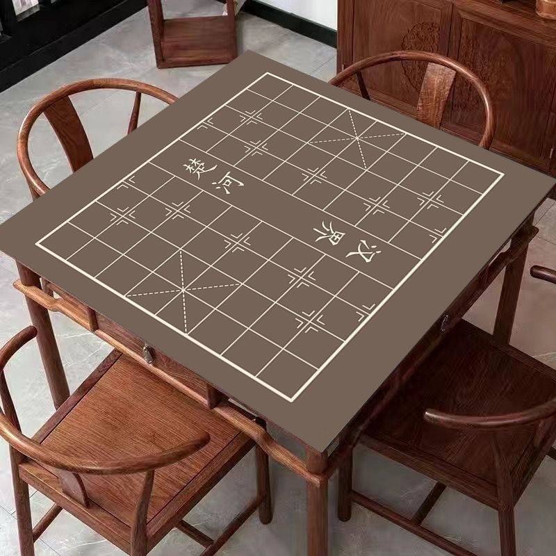 chess mat (khaki) 80 x 80 centimeters (sliding) 8 centimeters