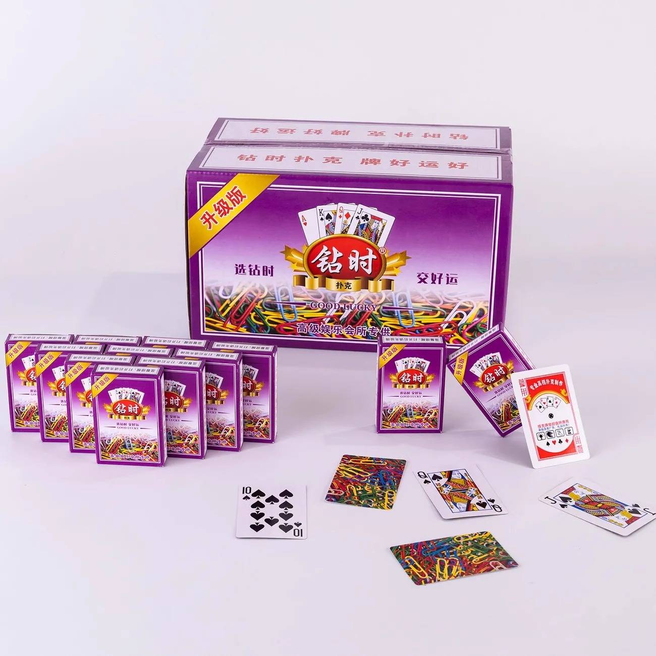 Poker drill back -shaped needle genuine thickened card big characters poker entertainment landlord chess and card room double double resistance