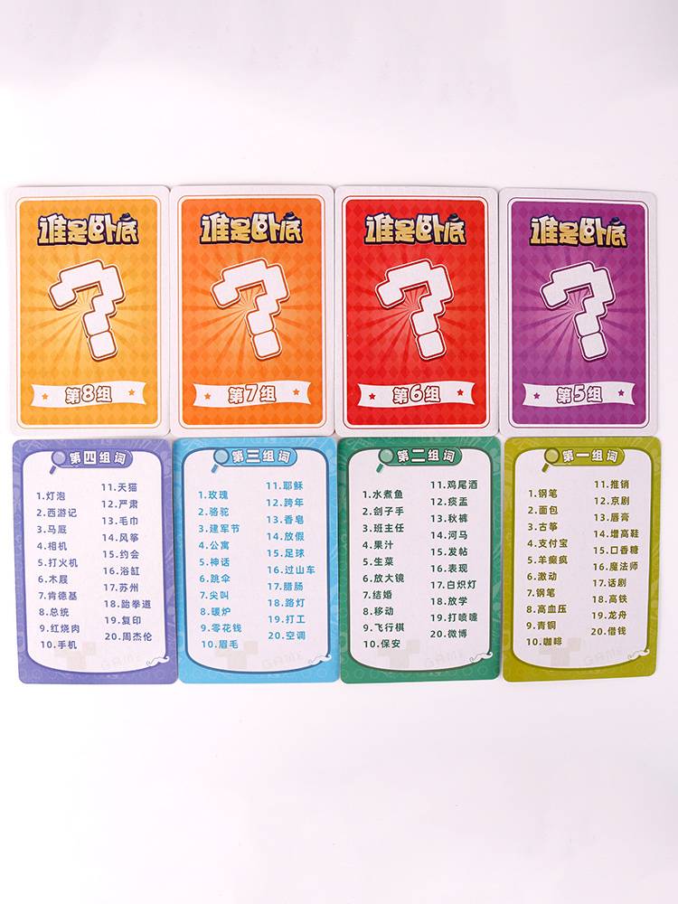 Who is an undercover board game card and a group of funny fast, the same adult leisure party game