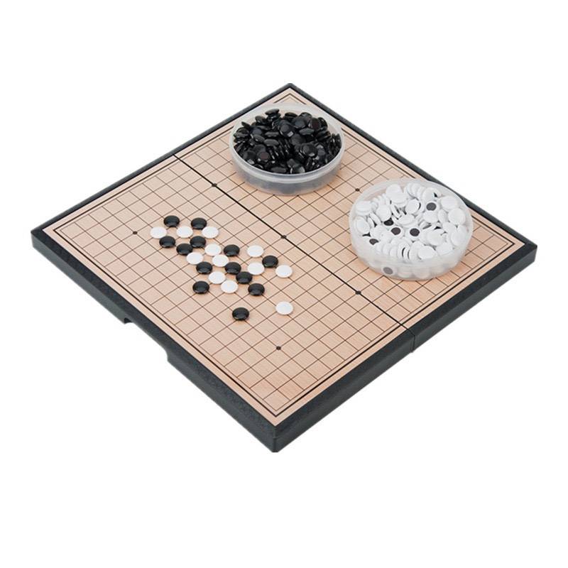 Magnetic Go folding chessboard Portable Wuzi Chess Child Puzzle Beginning Magnet Black and White Polk Set Magnetic