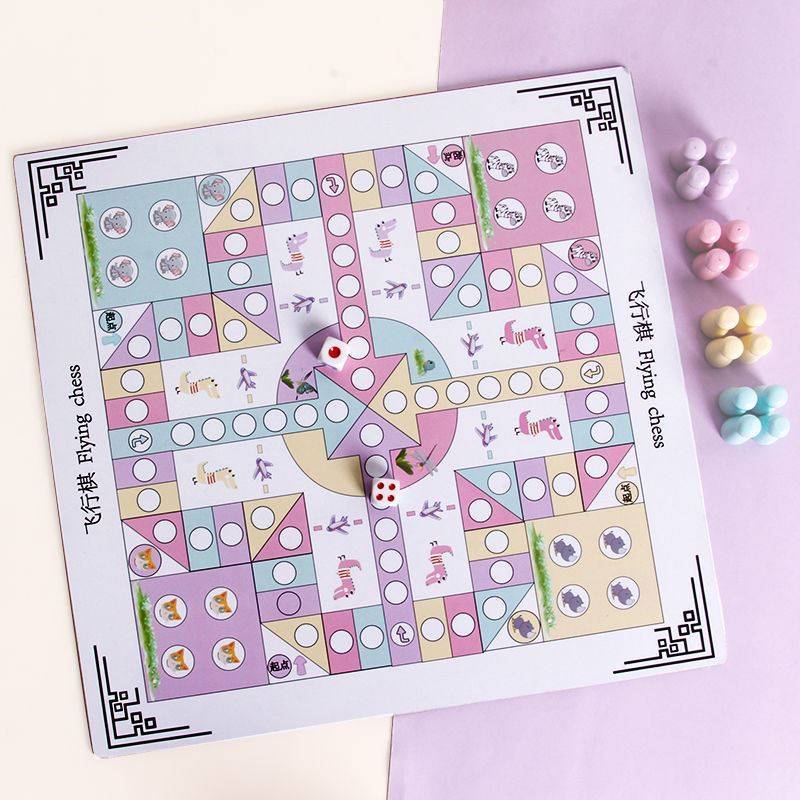 Kindergarten Children's Game Flight Chess Adventure Puzzle Toys Polying Chess Pushes Big Adventure Dice Table Game