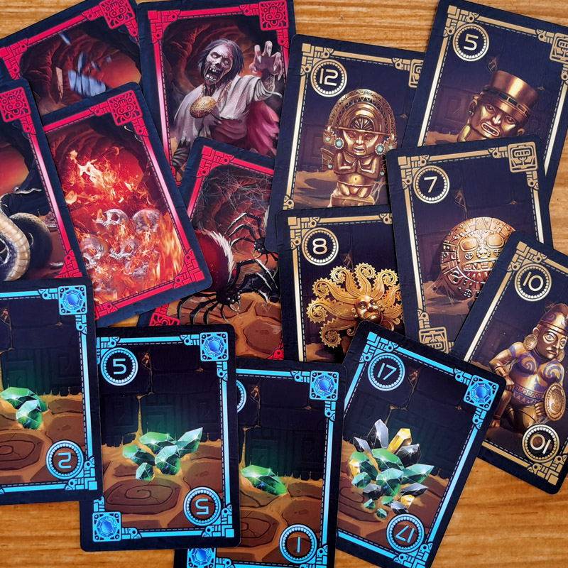 Inca treasure hunting board game gathering treasure game card leisure group built family party entertainment entertainment